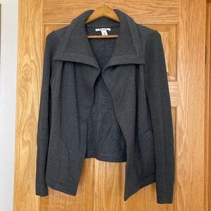 Gray White House Black Market Sweater